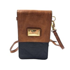 Simply Noelle Women's Brown & Black Wallet/Crossbody Bag  100% Polyester‎